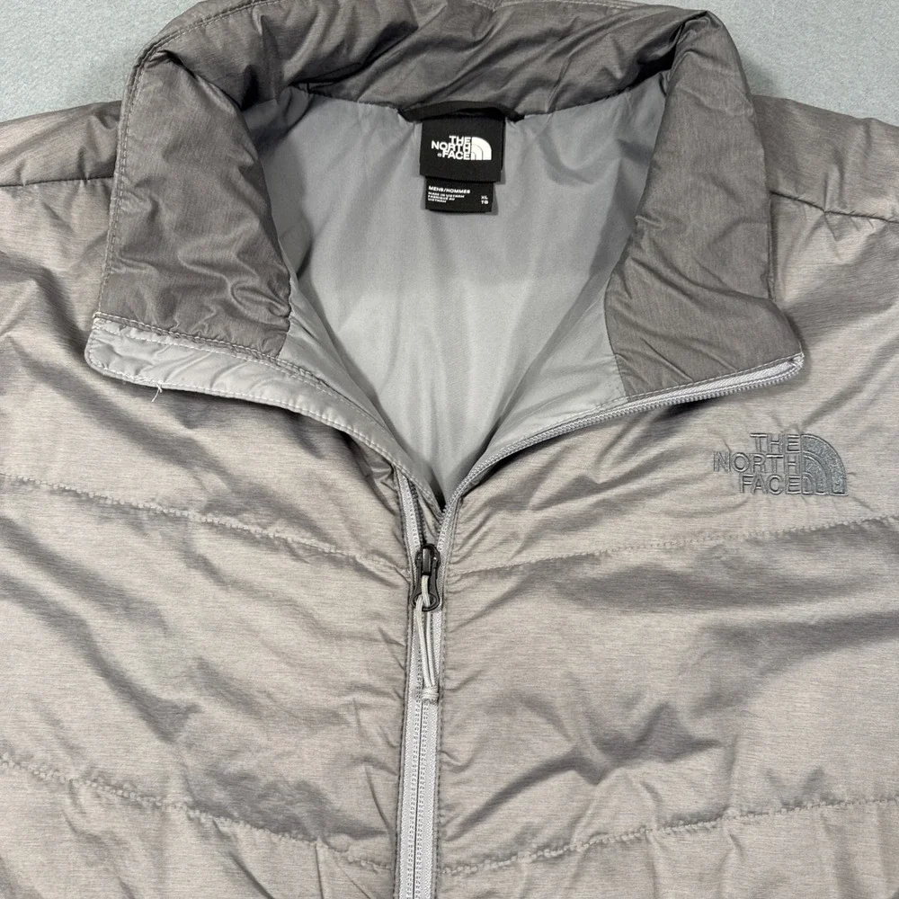 JACKET North Face Men's (XL) Junction Insulated Full Zip Puffer Grey Heather